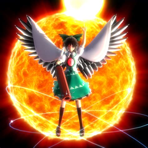 touhou utsuho|touhou nuclear girl.